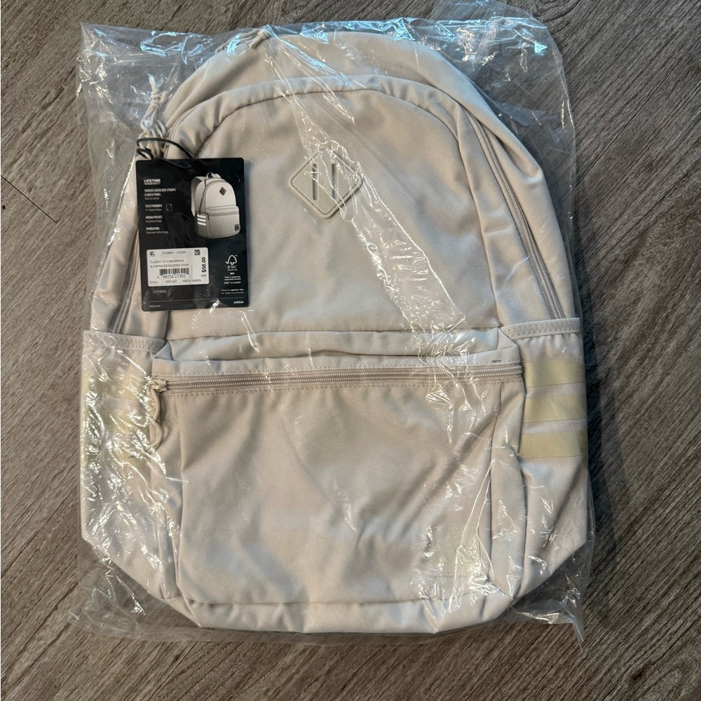 Adidas Light Beige Backpack for Men - Picture 15 of 15